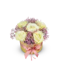 box s ekvádorskými růžemi